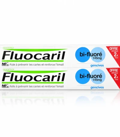 FLUOCARIL DENTIFRICE BI-FLUORÉ GENCIVES 145MG, 75ML LOT DE 2