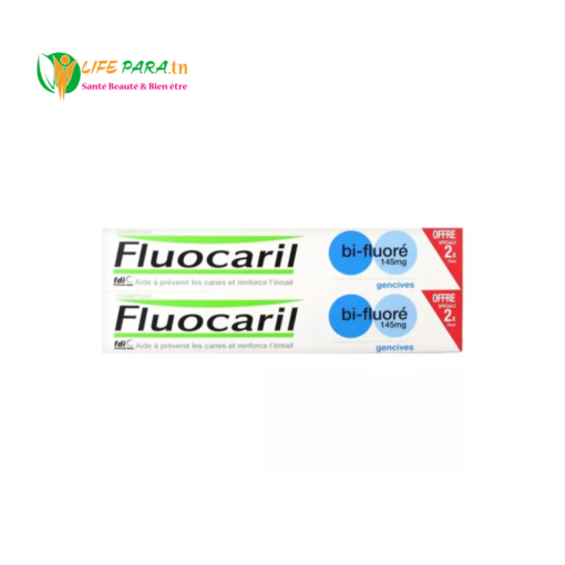 FLUOCARIL DENTIFRICE BI-FLUORÉ GENCIVES 145MG, 75ML LOT DE 2