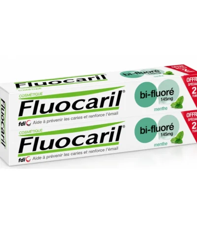 FLUOCARIL DENTIFRICE BI-FLUORÉ MENTHE 145MG, 75ML LOT DE 2