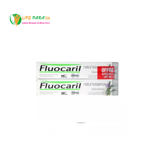 FLUOCARIL DENTIFRICE BLANCHEUR BI-FLUORE LOT DE 2 X 75 ML