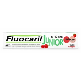 FLUOCARIL Dentifrice Junior 6-12 ANS Fruits Rouges 75ML, 50ML