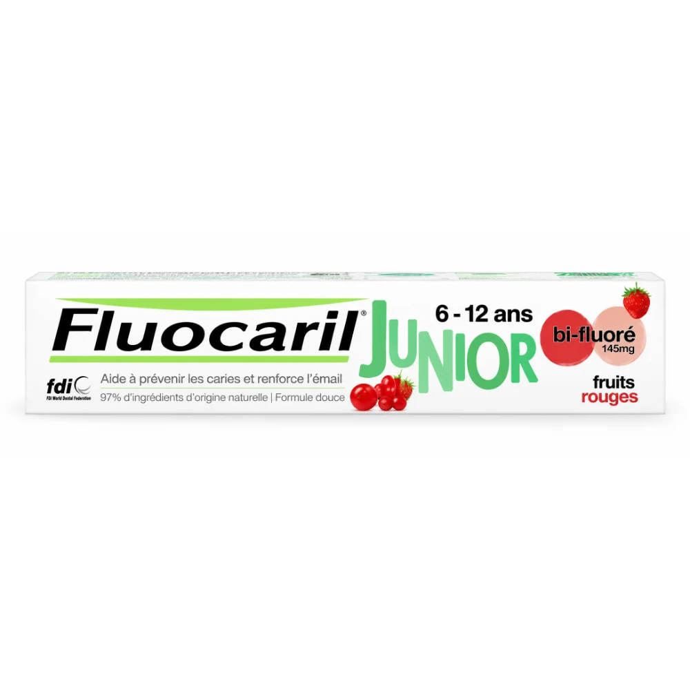 FLUOCARIL Dentifrice Junior 6-12 ANS Fruits Rouges 75ML, 50ML FLUOCARIL Dentifrice Junior 6-12 ANS Fruits Rouges 75ML, 50ML