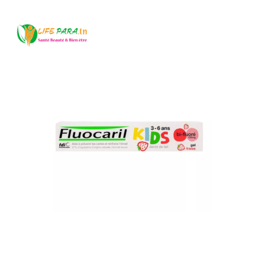 FLUOCARIL Dentifrice Kids Gel Fraise Bi-fluoré 3-6 ANS 100mg, 50ML