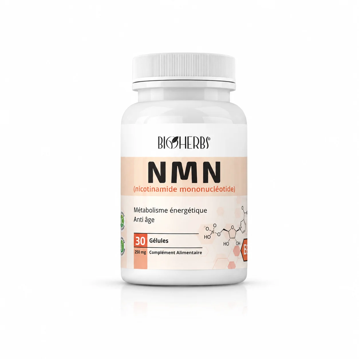 BIOHERBS-NMN-Nicotinamide-mononucleotide (1) BIOHERBS NMN Nicotinamide mononucléotide