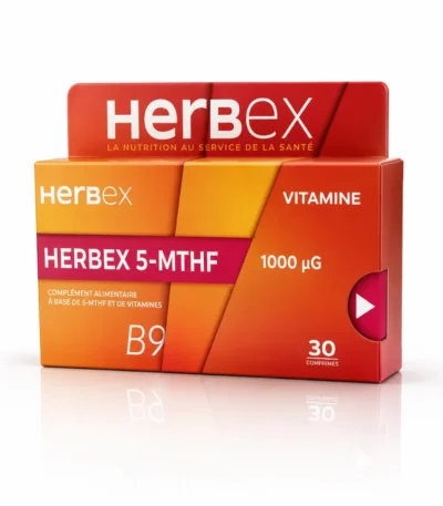 Herbex 5-MTHF Vitamine B9 Bte30 gélules-6191423302063