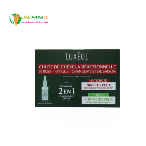 LUXEOL CHUTE DE CHEVEUX REACTIONNELLE 2EN1 14X7ML
