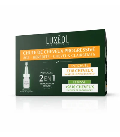 Luxéol Chute de Cheveux Progressive 2 en 1 14x6ml