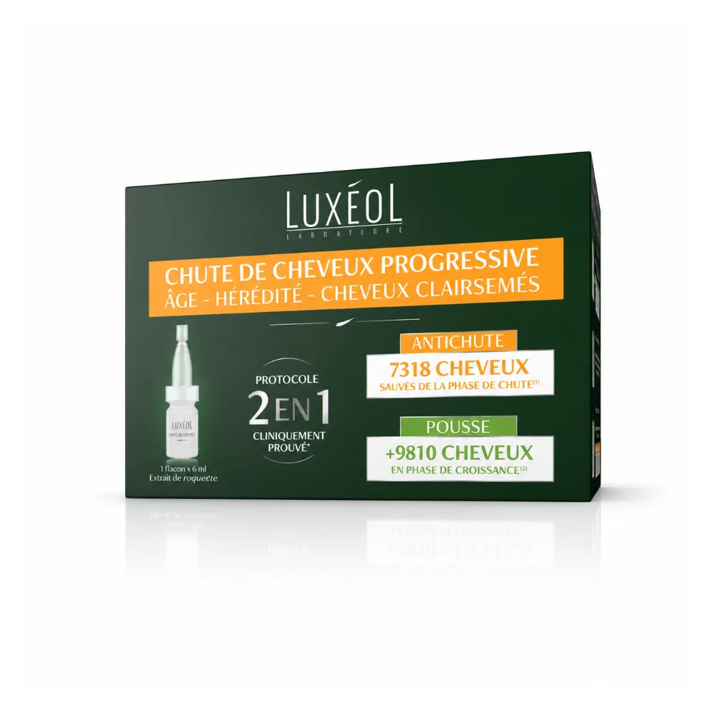 Luxéol Chute de Cheveux Progressive 2 en 1 14x6ml Luxéol Chute de Cheveux Progressive 2 en 1 14x6ml