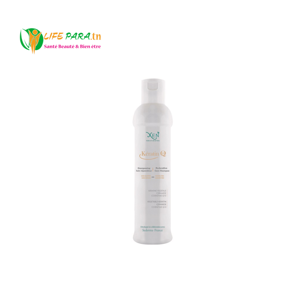 Kératin Q10 Shampooing Soin réparateur SANS SULFATES SANS SODIUM 200 ML