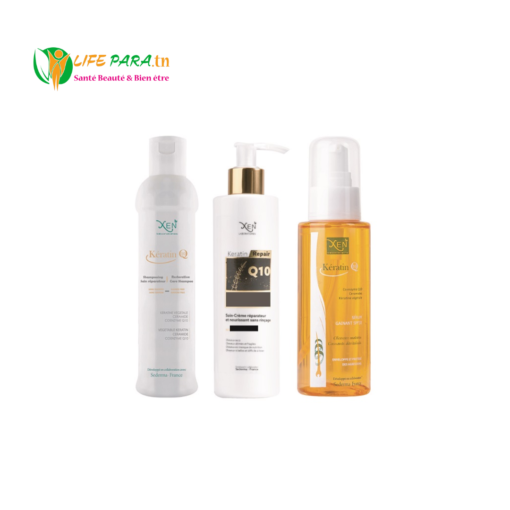 XEN PACK Keratin Q10 SHAMPOIN 300 ML + SERUM 100 ML+ APRES 250 ML