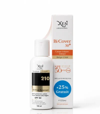 XEN BiCover Stick & Ecran Beige Clair + 100 ML OIL REPAIR Q10 OFFERT