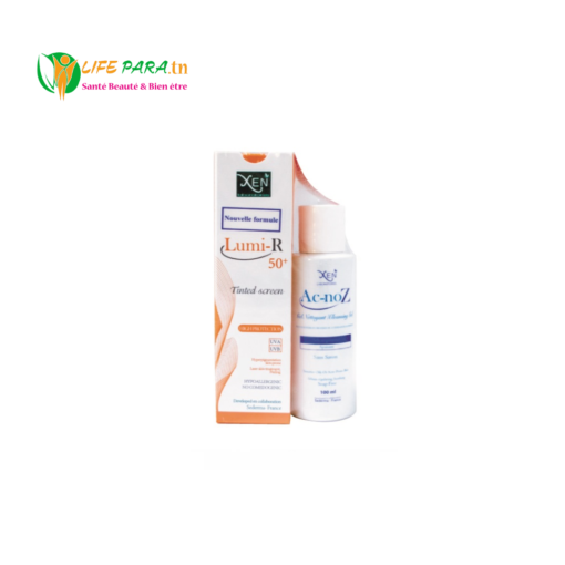 XEN Lumi-R 50+ écran teinté, 50g + 100 ML ACNOZ GEL NETTOYANT OFFERT