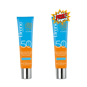 LIRENE DUO ECRAN SPF50+ INVISIBLE VISAGE A BASE DE VIT E 40ML 1+1 OFFERT