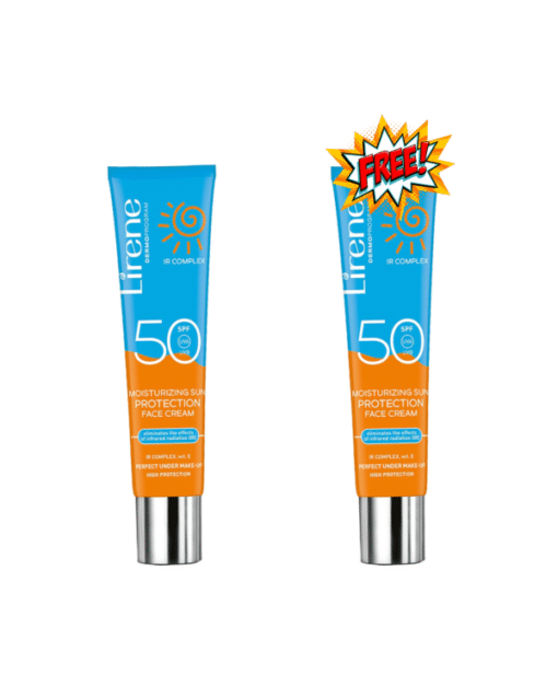 LIRENE DUO ECRAN SPF50+ INVISIBLE VISAGE A BASE DE VIT E 40ML 1+1 OFFERT