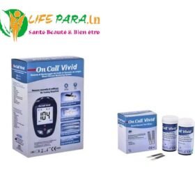 ON CALL VIVID GLUCOMÈTRE APPAREIL +100 BANDELETTES LIVRAISON GRATUITE