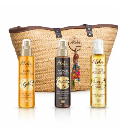 ALOHA Beach Bag Coffret Monoï de Tahiti InoDerma