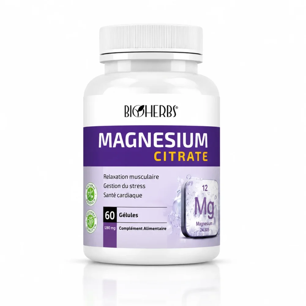 BIOHERBS - MAGNESIUM CITRATE 60 GELULES
