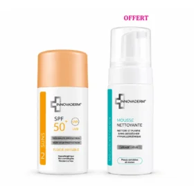 COFFRET INNOVADERM FOND DE TEINT SPF 50+ 30ML 02 + MOUSSE NETTOYANTE 150ML OFFERTE