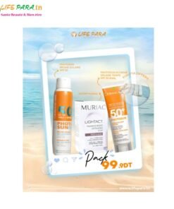 DERMACARE PACK SOLAIRE Brume solaire +Photosun écran au choix +Muriac lighact savon + fouta offerte