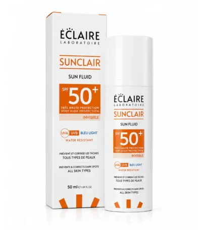 ECLAIRE SUNCLAR - ECRAN FLUIDE INVISIBLE ANTI TACHES SPF 50+ 50ML-6192337700044