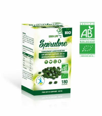 EDEN LIFE SPIRULINE 180 comprimés