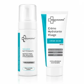 INNOVADERM CREME RICHE HYDRATANTE SPF20 + MOUSSE NETTOYANT 150 ML
