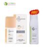 PACK INNOVADERM écran fond de teint solaire spf 50+ 30 ml teinté 01 & mousse nettoyante 150 ml offerte