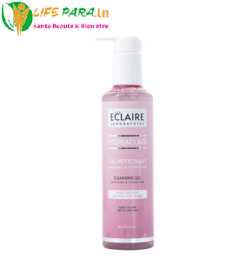 Hydraclair gel nettoyant peau sèche à très sèche 250 ML