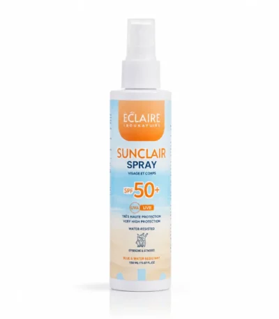 SunClair Écran Solaire Visage et corps Spf 50+ Enfant et adulte, 150ML