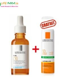 LA ROCHE POSAY Pack Duo PURE VITAMIN C 10 sérum éclaircissant rénovateur éclat 30 ml + ANTHELIOS brume solaire gratuit