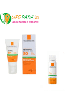 PACK LA ROCHELA ROCHE POSAY ANTHELIOS UVMUNE 400 OIL CONTROL GEL CREME OU CHOIX SPF50+, 50ML &LA ROCHE POSAY ANTHELIOS BRUME ANTI-BRILLANCE SPF50