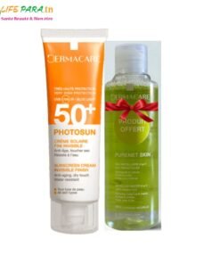 DERMACARE PHOTOSUN DUO Ecran spf 50+ au choix + Purenet Skin eau micellaire 170 ml offerte