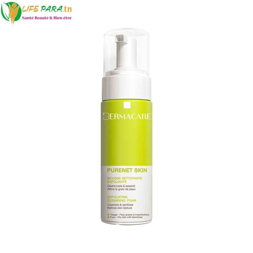 DERMACARE PURENET SKIN MOUSSE NETTOYANTE EXFOLIANTE 150ML