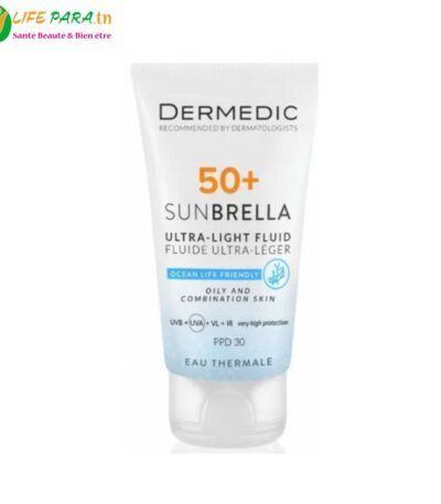 DERMEDIC SUNBRELLA FLUIDE ULTRA LEGER SPF50+ PEAUX MIXTES ET GRASSES 40ML