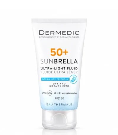 DERMEDIC SUNBRELLA FLUIDE ULTRA LEGER SPF50+ PEAUX NORMALES ET SECHES 40ML