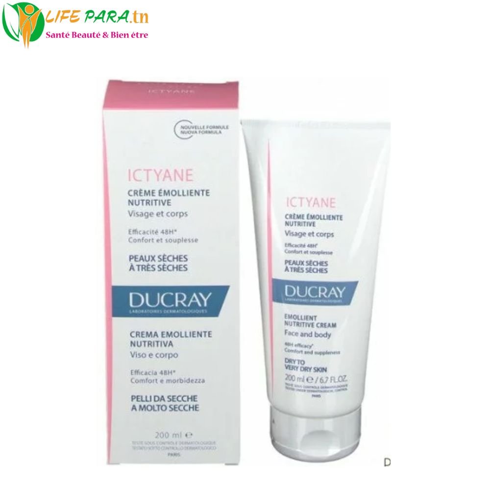 DUCRAY ICTYANE crème émolliente nutritive 200 ml