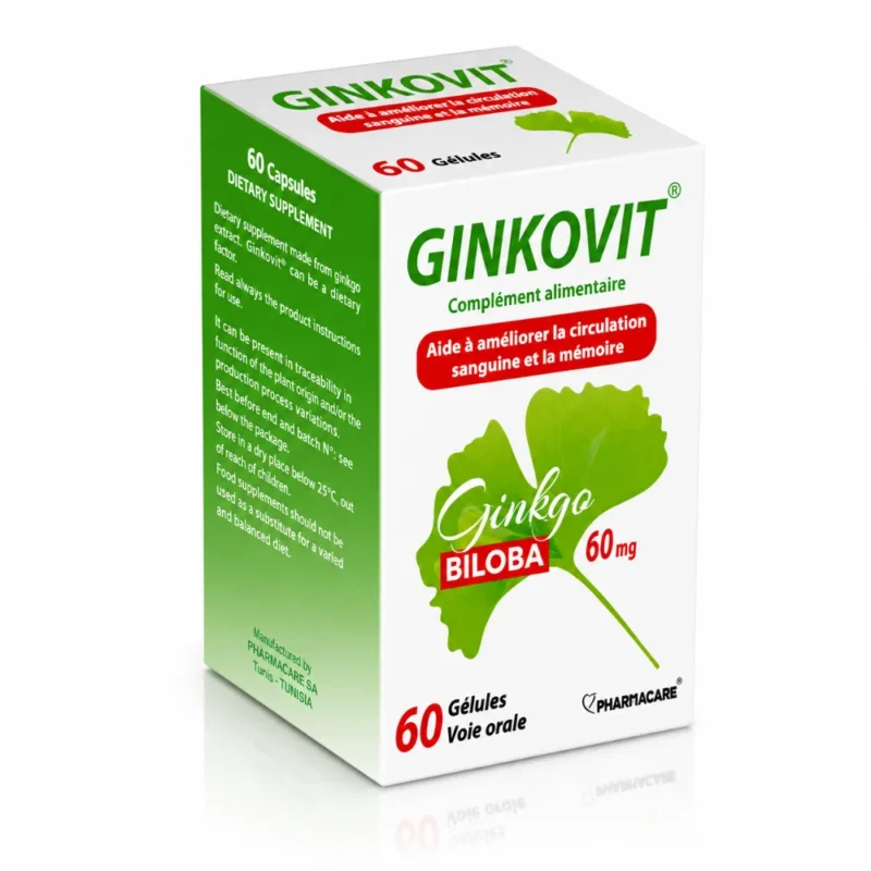 PHARMACARE GINKOVIT 60 gélules