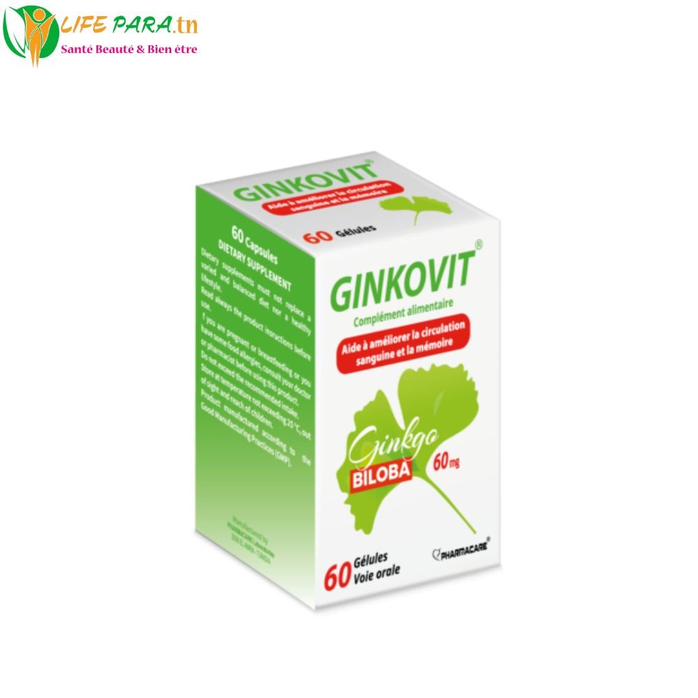 PHARMACARE GINKOVIT 60 gélules