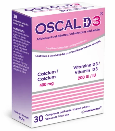 PHARMACARE OSCAL D3 30 comprimés