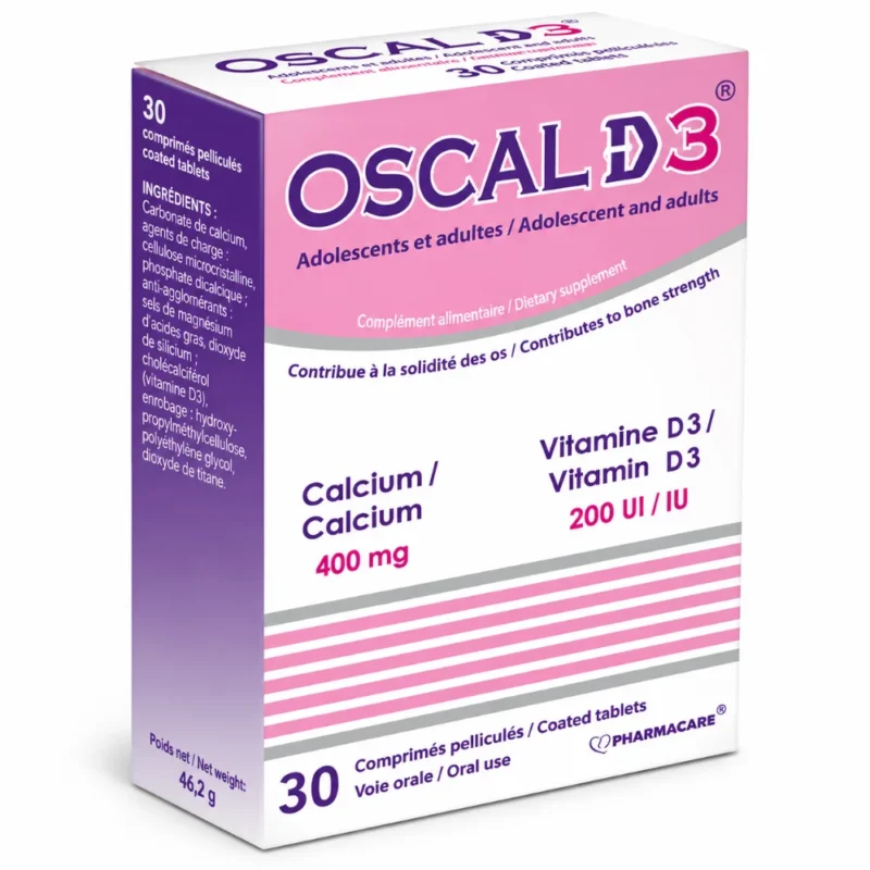 PHARMACARE OSCAL D3 30 comprimés