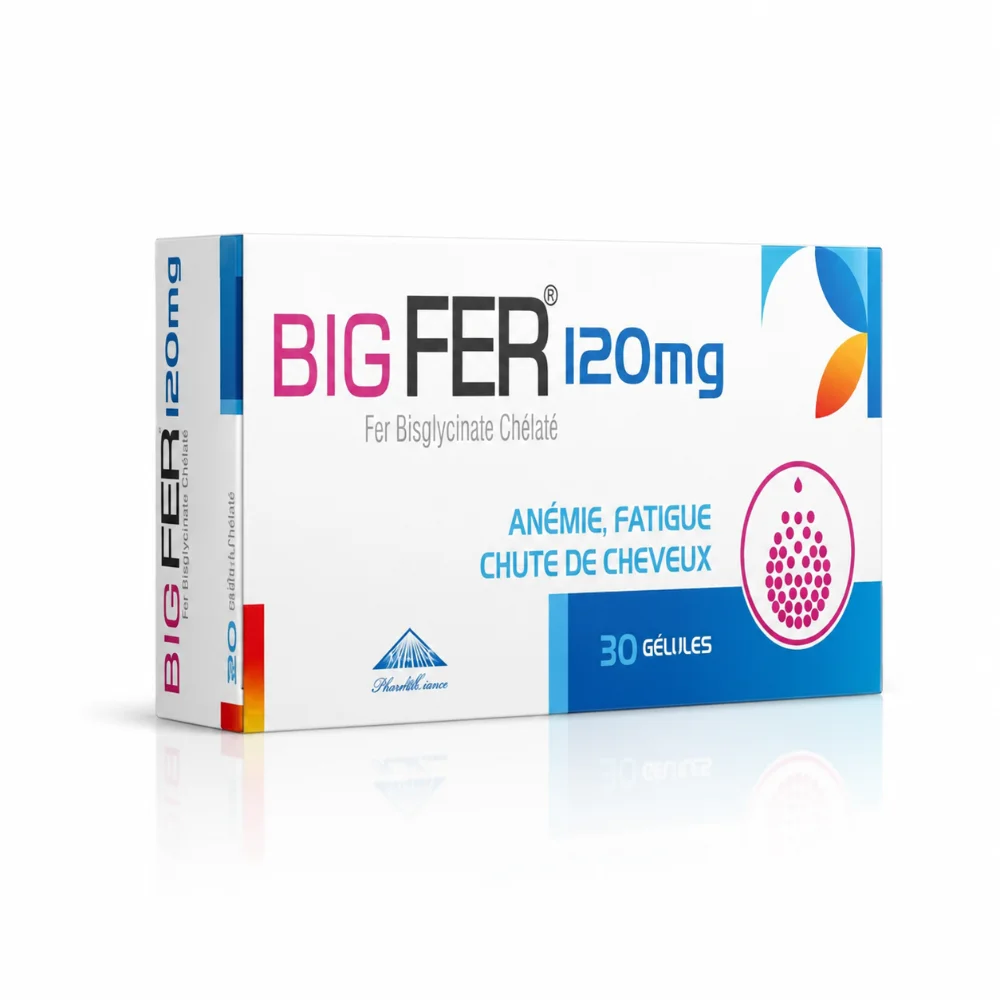 BIGFER 120 MG 30 gélules BIGFER 120 MG 30 gélules-6192405003633