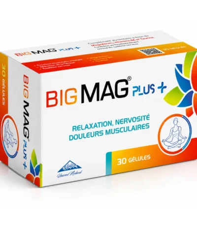 BIGMAG PLUS BT 30 – Complément Alimentaire Magnésium + Vitamines B6, B9, B12