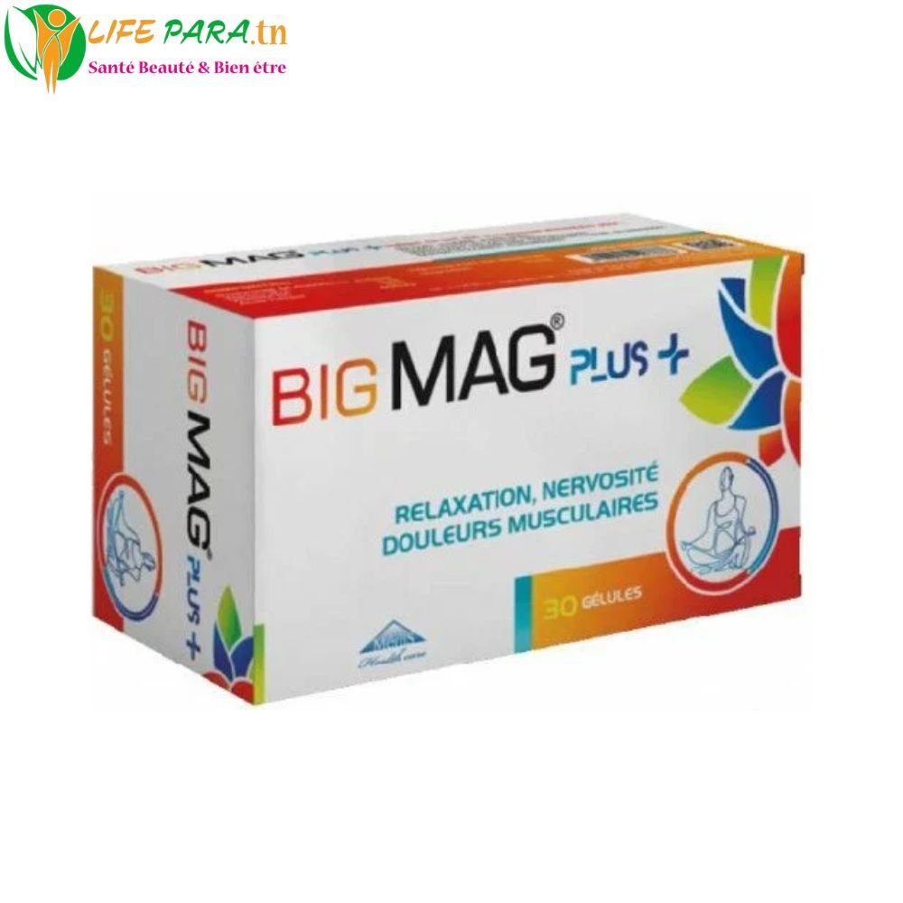 BIGMAG PLUS BT 30 – Complément Alimentaire Magnésium + Vitamines B6, B9, B12