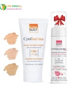 CYTOLNAT CYTOLSUN écran spf 50+ au choix (teinté ou invisible) & CYTOLCLEAN mousse offerte