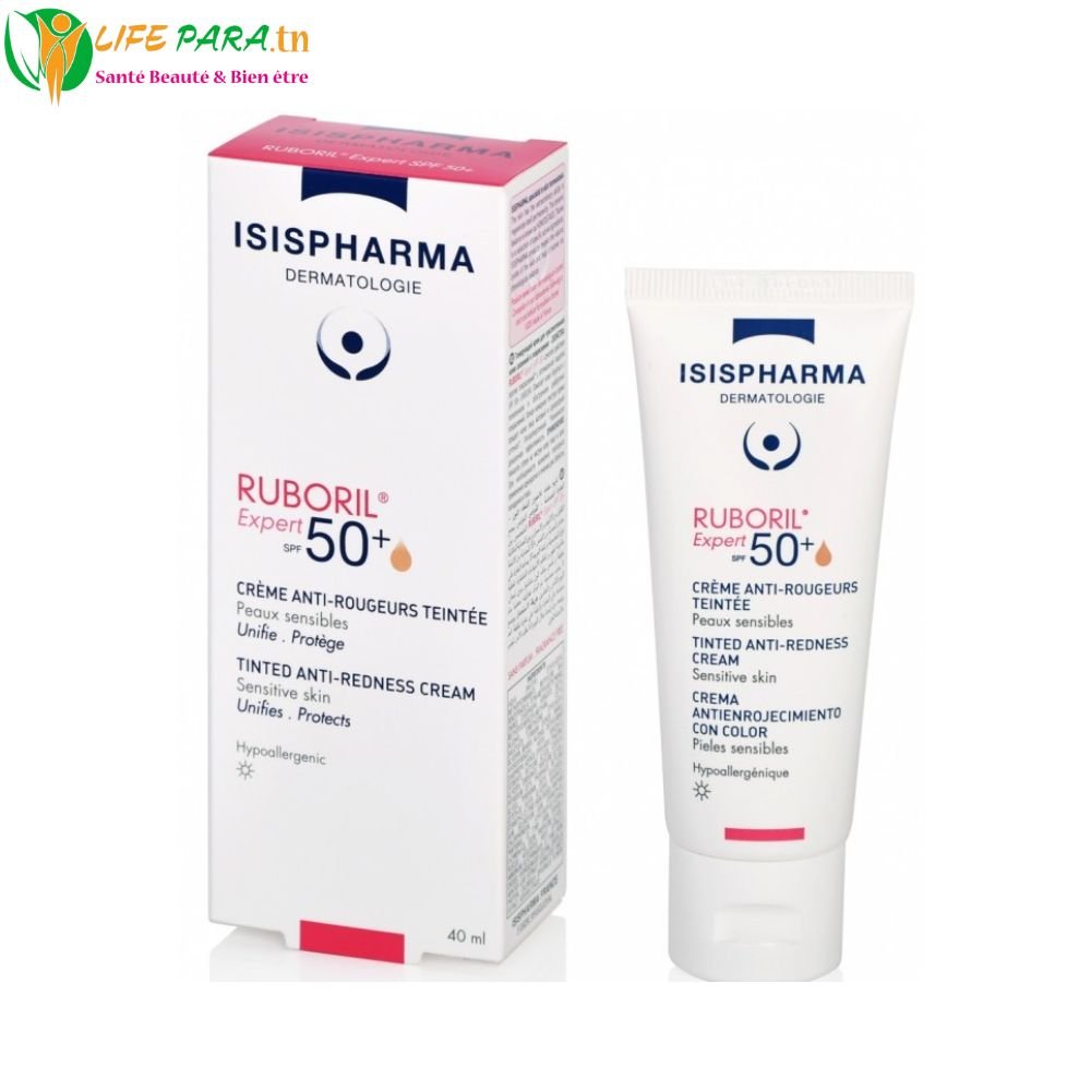 ISISPHARMA RUBORIL Expert Crème Anti-Rougeurs Teintée SPF50+ – 40 ml