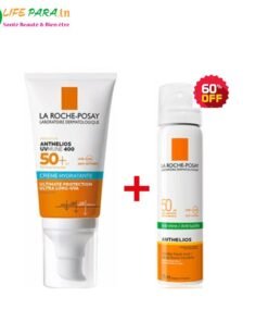 LA ROCHE POSAY Pack Duo ANTHELIOS UVMUNE 400 crème hydratante sans parfum spf50+(invisible ou teinté) & ANTHELIOS brume solaire (-60%)