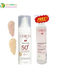 PACK CEREZA écran crème minéral teintée spf 50+ & lait d'amande démaquillant 200 ml offert