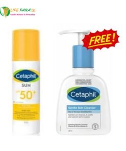 Pack CETAPHIL Cetaphil Sun Face Fluid teinté spf 50+ & Cetaphil lotion nettoyante peau sèche et sensible 236 ml (offerte)