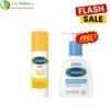 Pack CETAPHIL Cetaphil Sun Face Fluid teinté spf 50+ & Cetaphil lotion nettoyante peau sèche et sensible 236 ml (offerte)