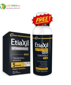 Pack Etiaxil MEN Etiaxil Détranspirant Men rollon 15 ml + Etiaxil anti transpirant Men spray 150 ml offert